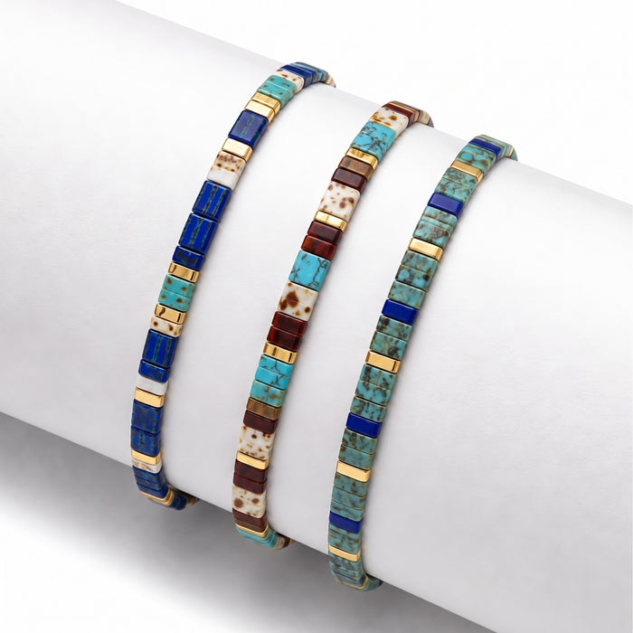 Lagoon (Set of 3 Tile Bracelets)