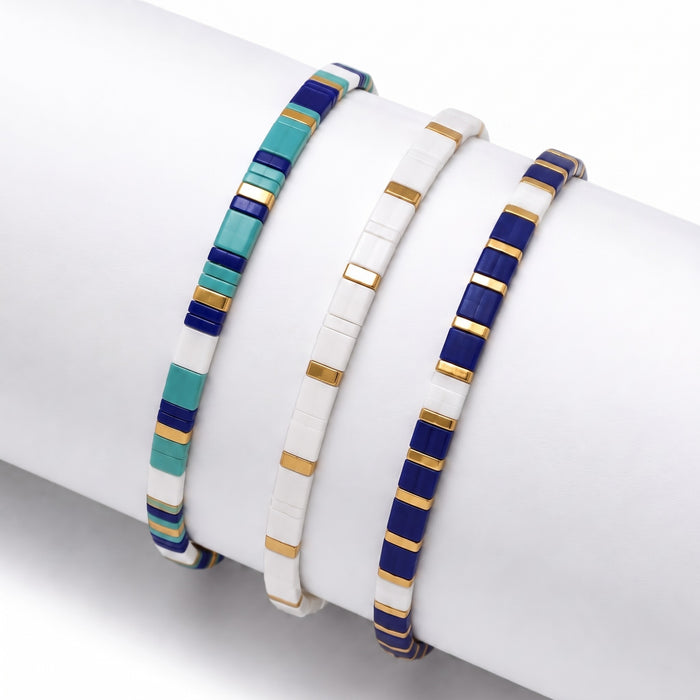 Marina (Set of 3 Tile Bracelets)